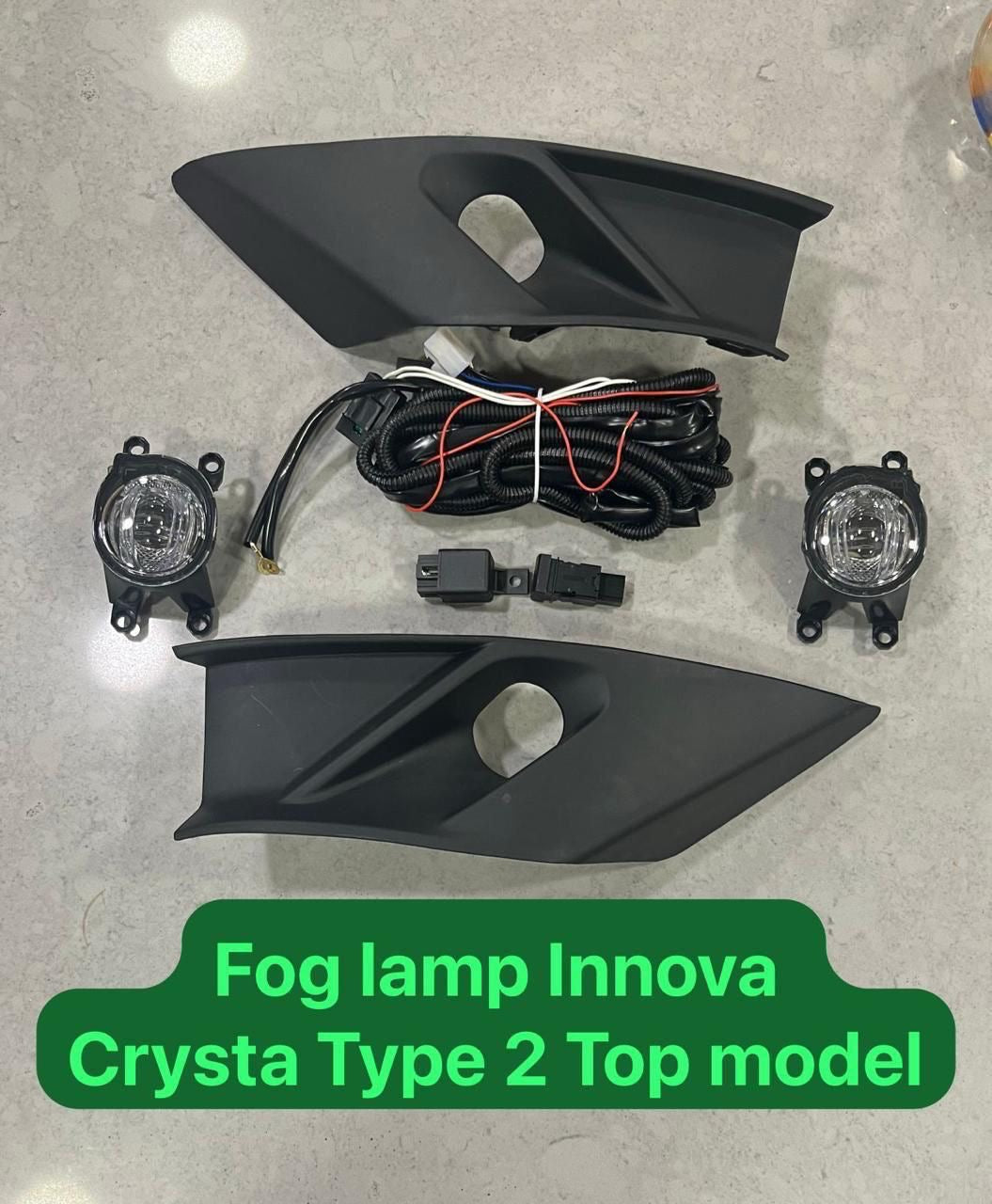 Toyota Innova Crysta Facelift 2021 Onward LED Fog Light Set Of 2 By DLAA