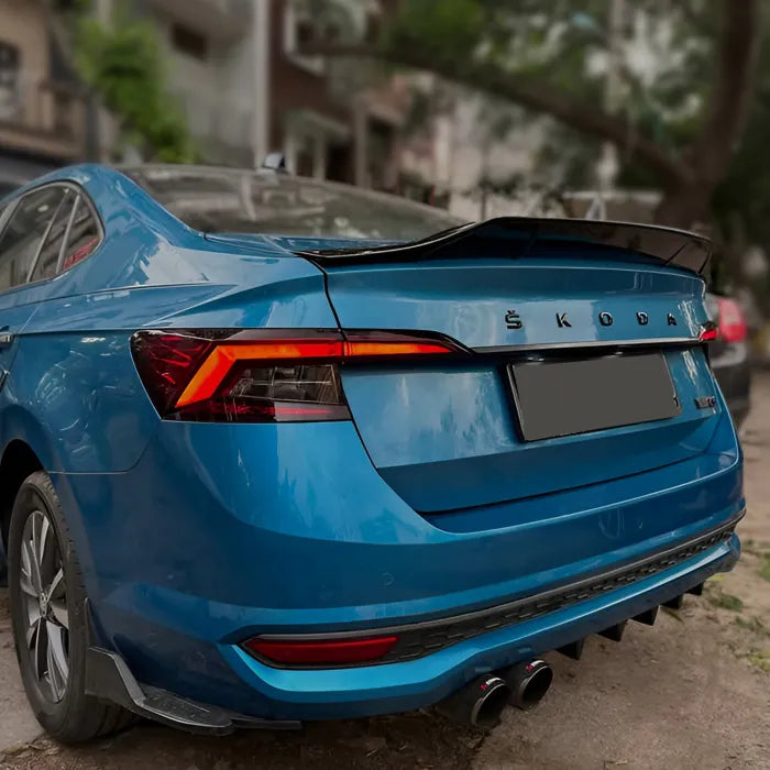 Duck Spoiler For VW Virtus & Skoda Slavia - Glossy Black
