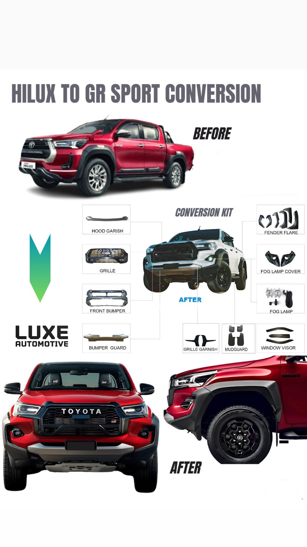 TOYOTA HILUX GR SPORT KIT