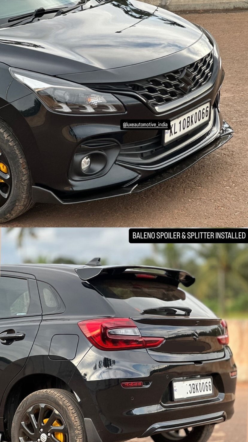 3pcs ABS Car Universal Black Front Bumper Kit Splitter