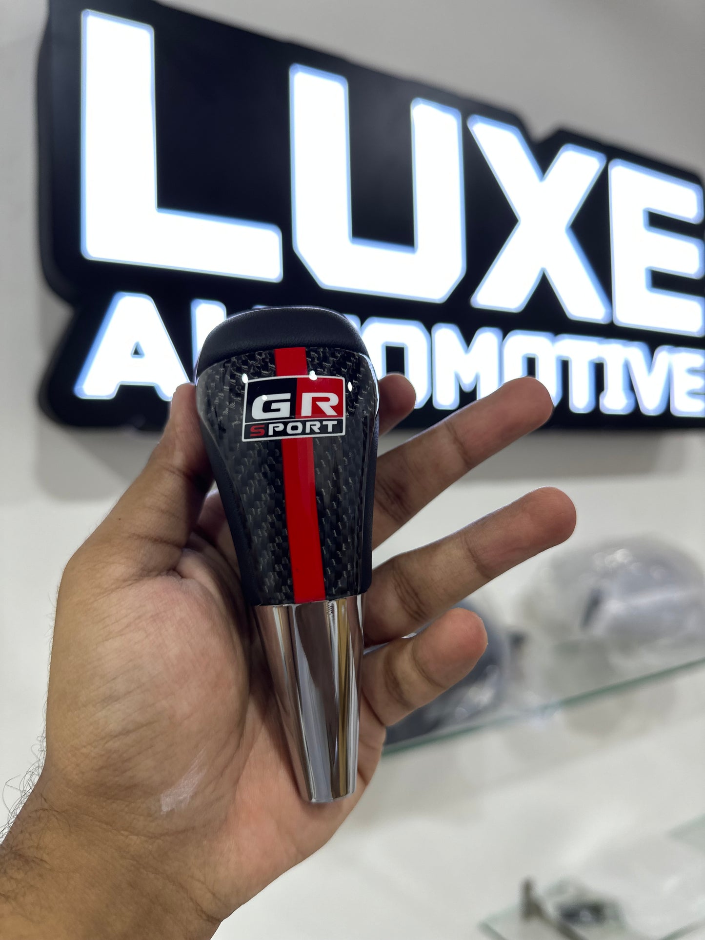 1) Toyota Fortuner Real & Copy Carbon GR Gear Knob |