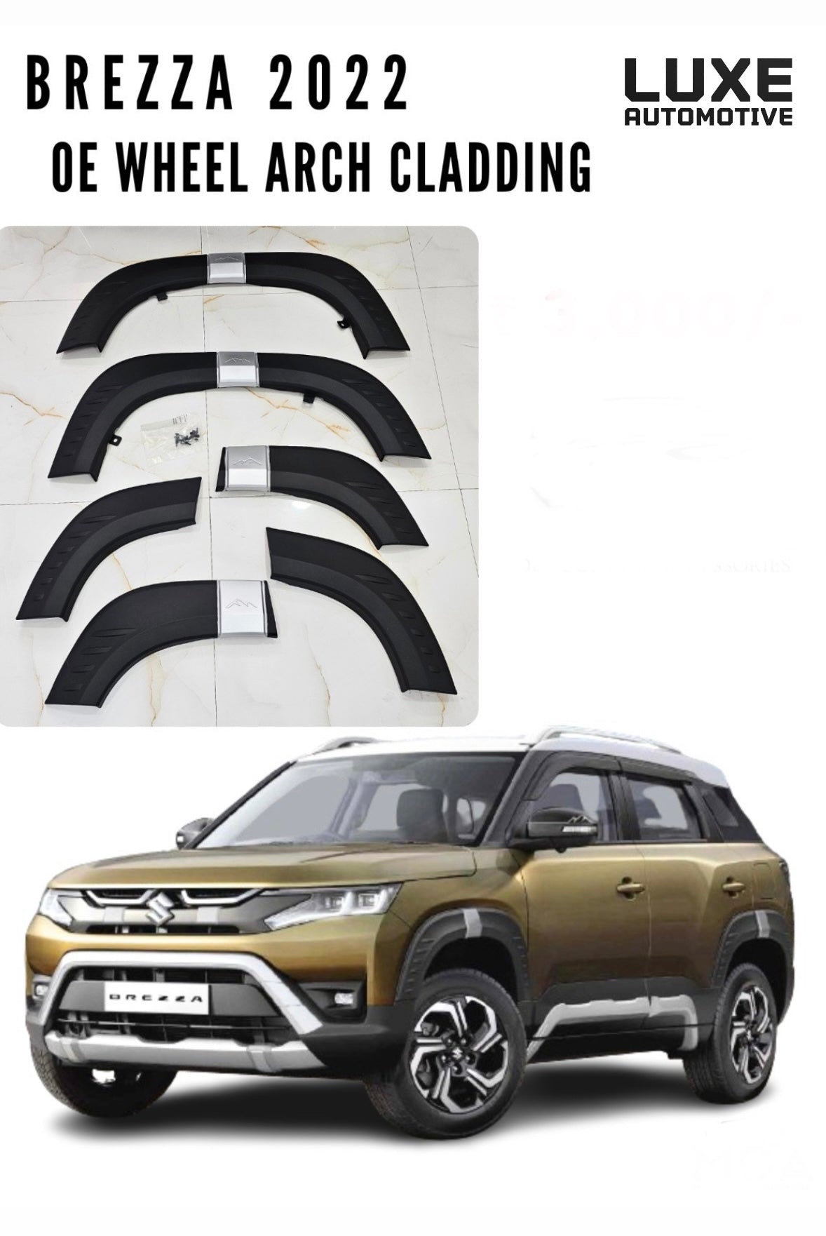 Wheel Arch Cladding for Maruti Suzuki Brezza 2022 Onwards