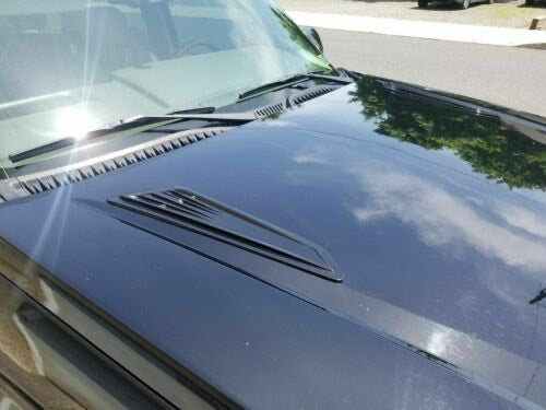 Universal SS Style Hood Vent Scoop Covers (Glossy Black)