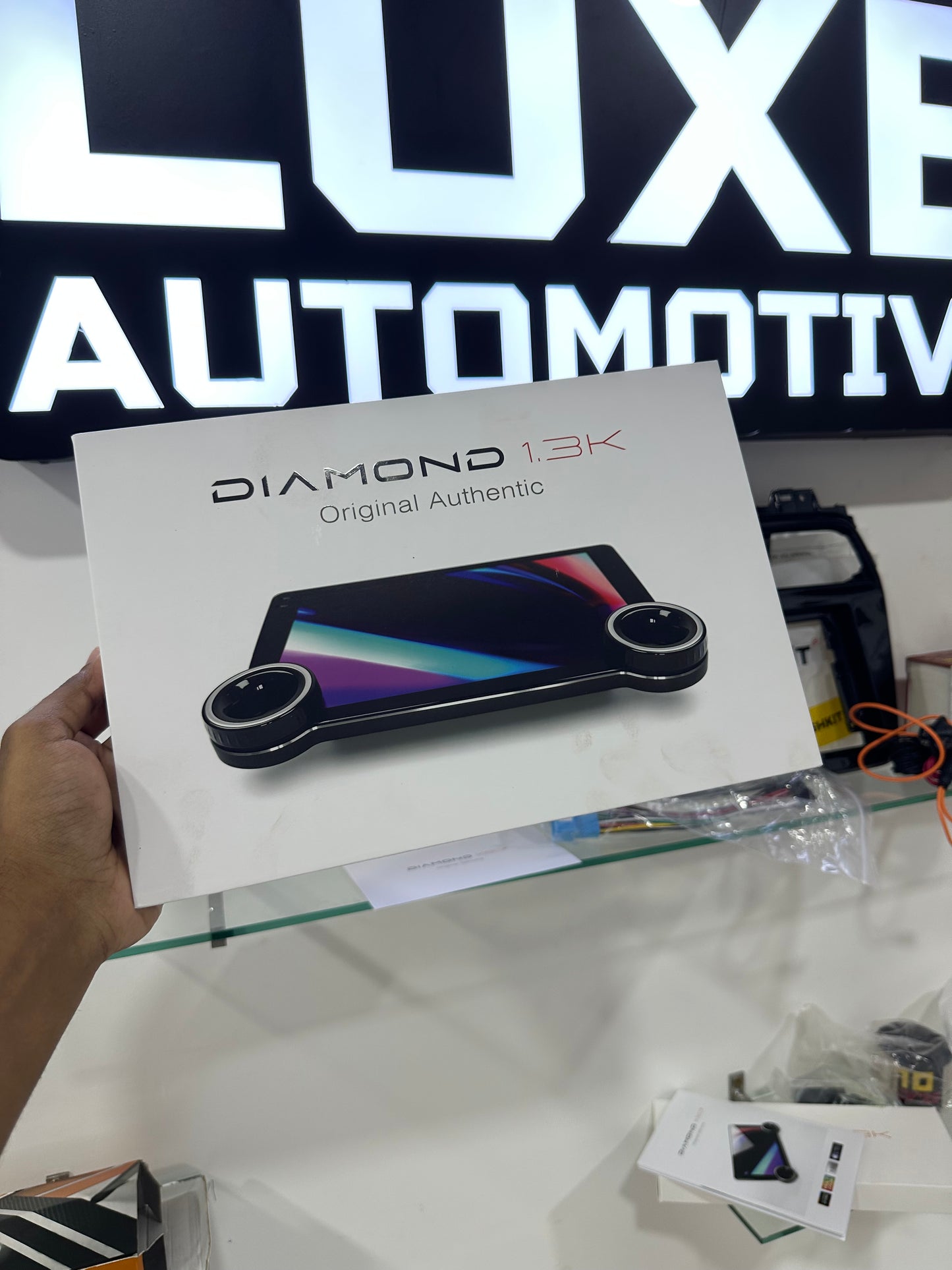 Diamond 1.3k Dual Knob 4GB RAM+64GB ROM Android Stereo Quadcore Processor DSP Sound QLED 10.1 inch Display Wireless CarPlay Wireless Android Auto