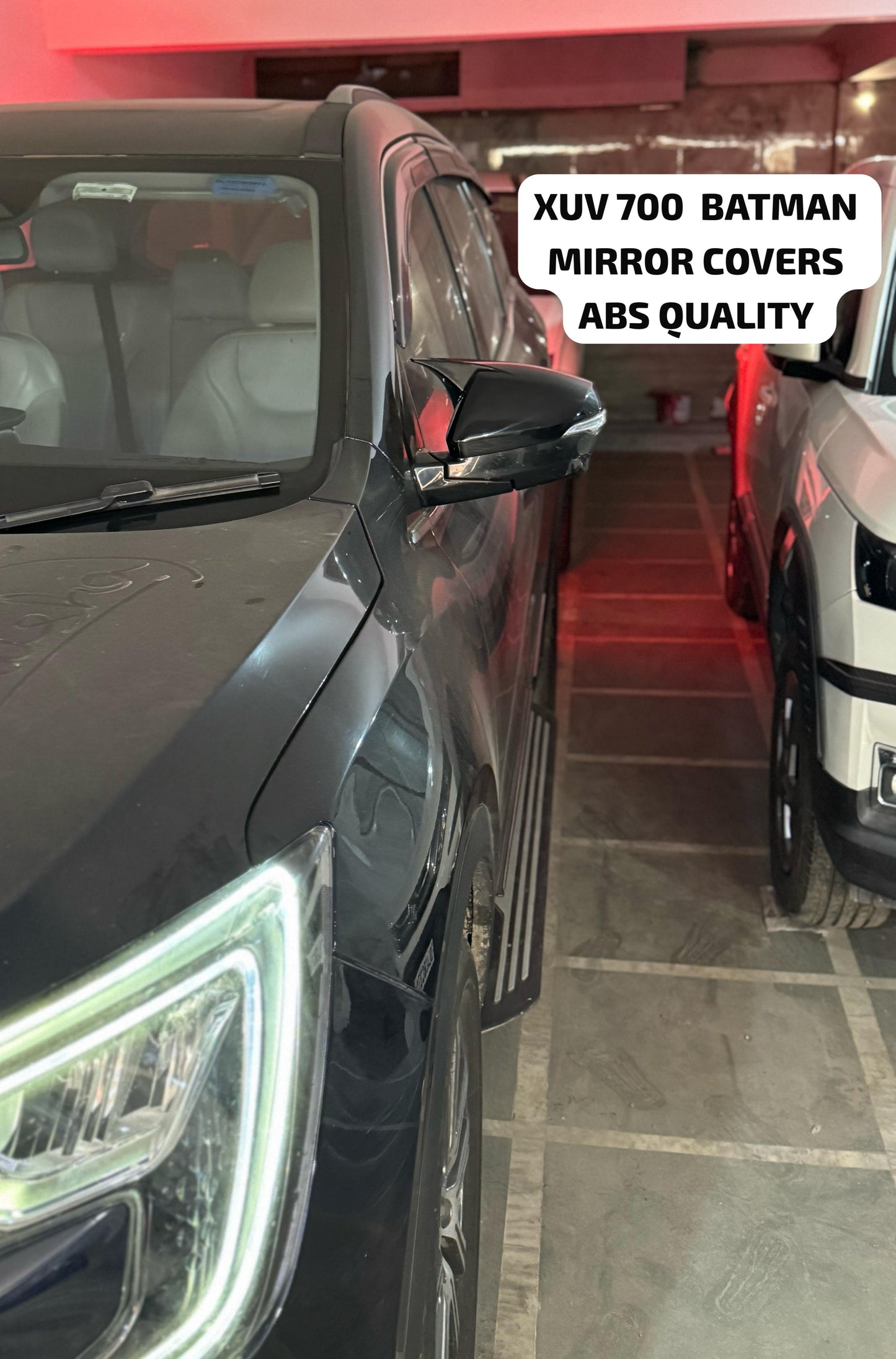 XUV 700 Batman Mirror Caps