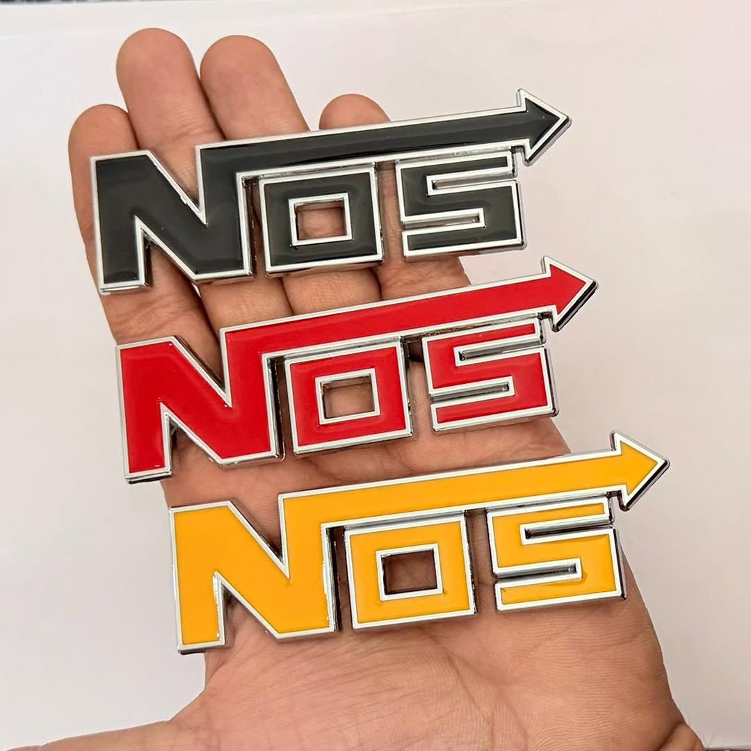 NOS Car Stickers | Sporty Design suitable for all cars in Multi-Color Options
