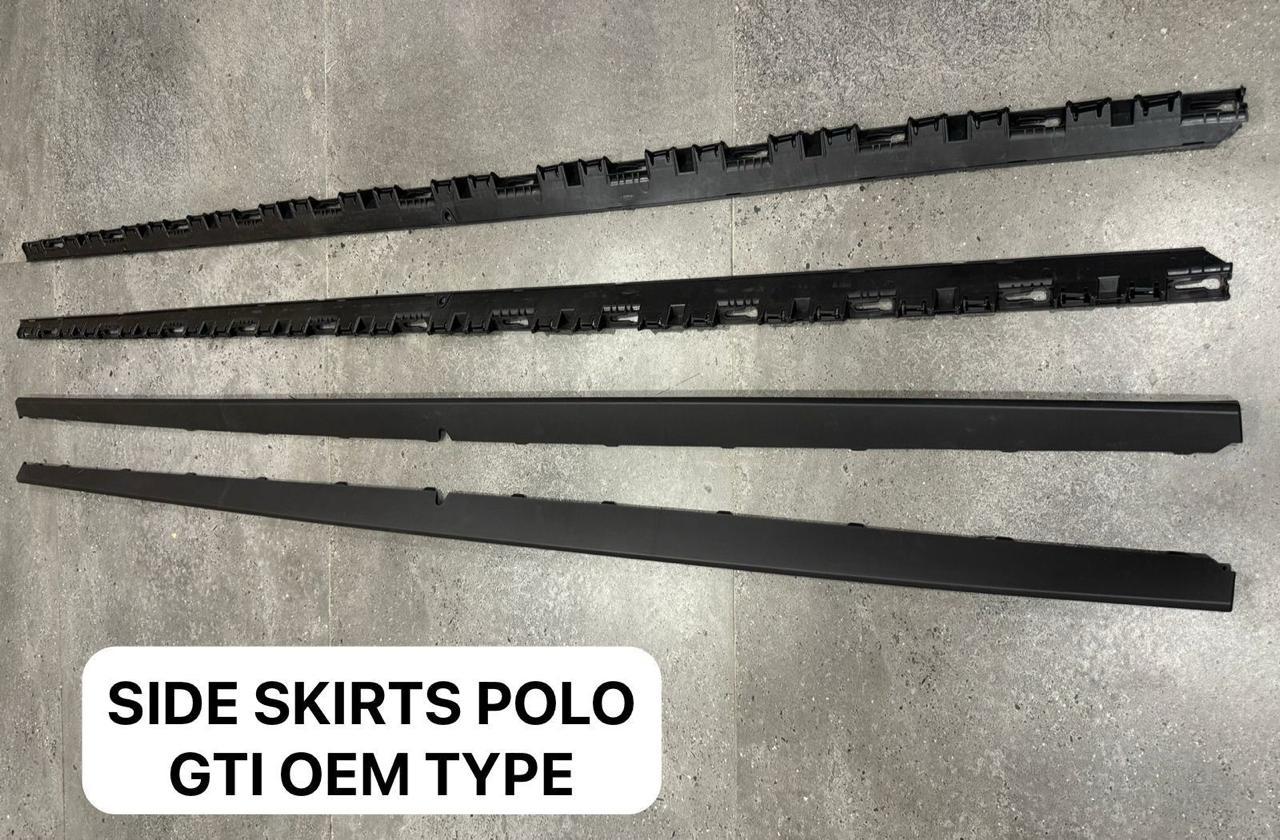 Polo (All Models) OEM Style Aftermarket Side Skirts | Black