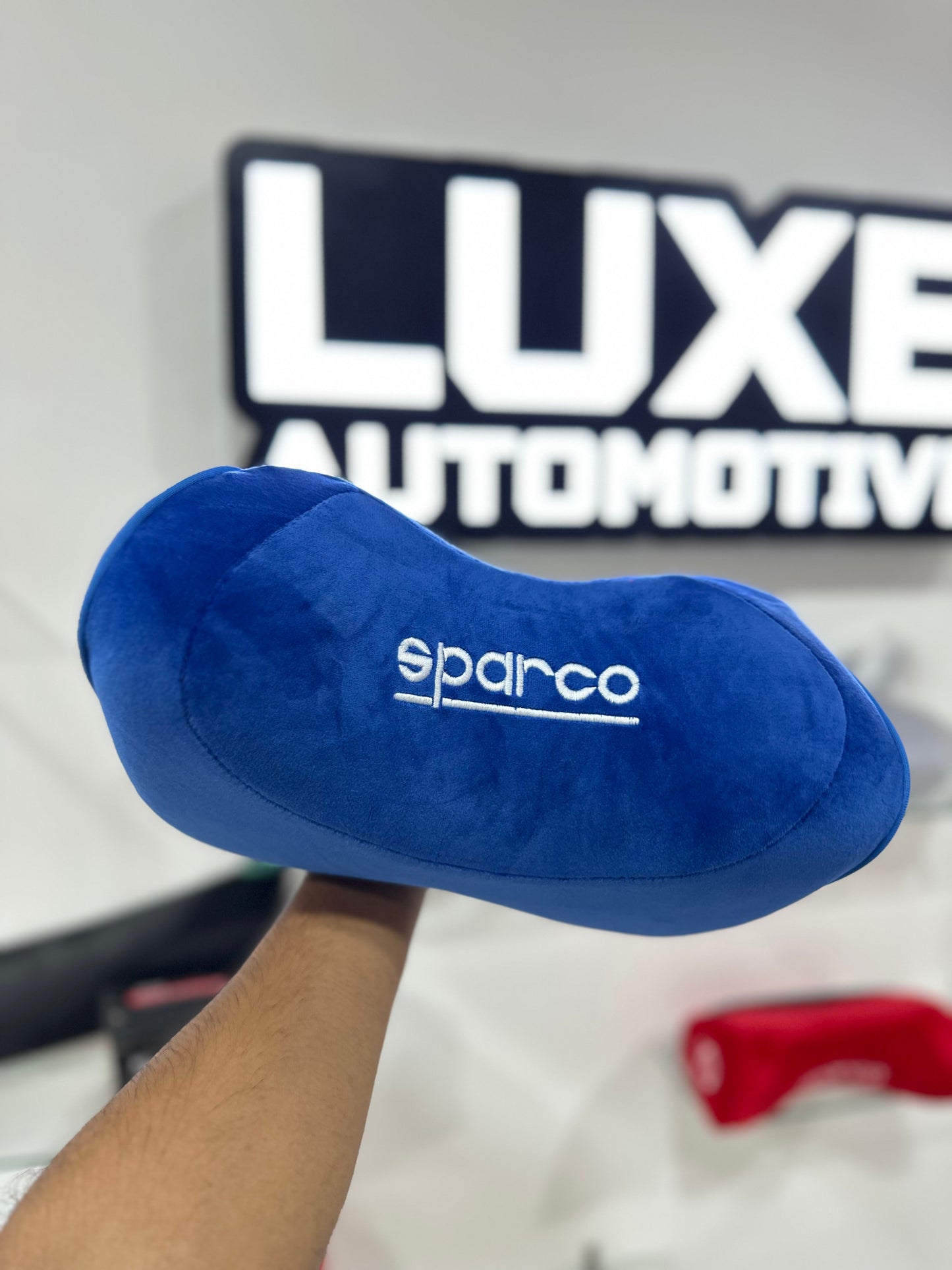 1) Sparco 2 pieces Soft Memory Foam Headrest/Neckrest