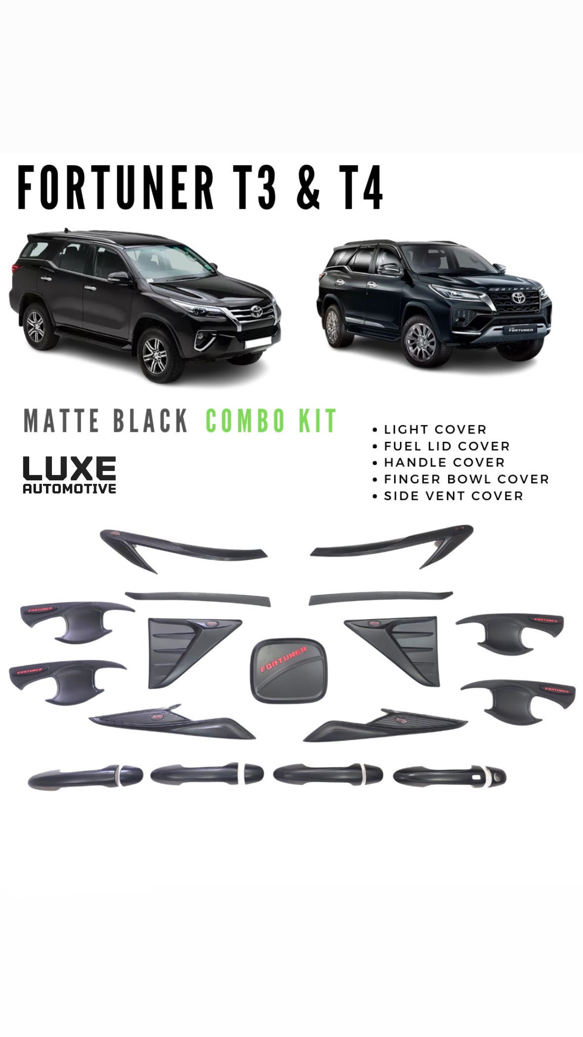 Fortuner Type 3 & 4 Interior Kit