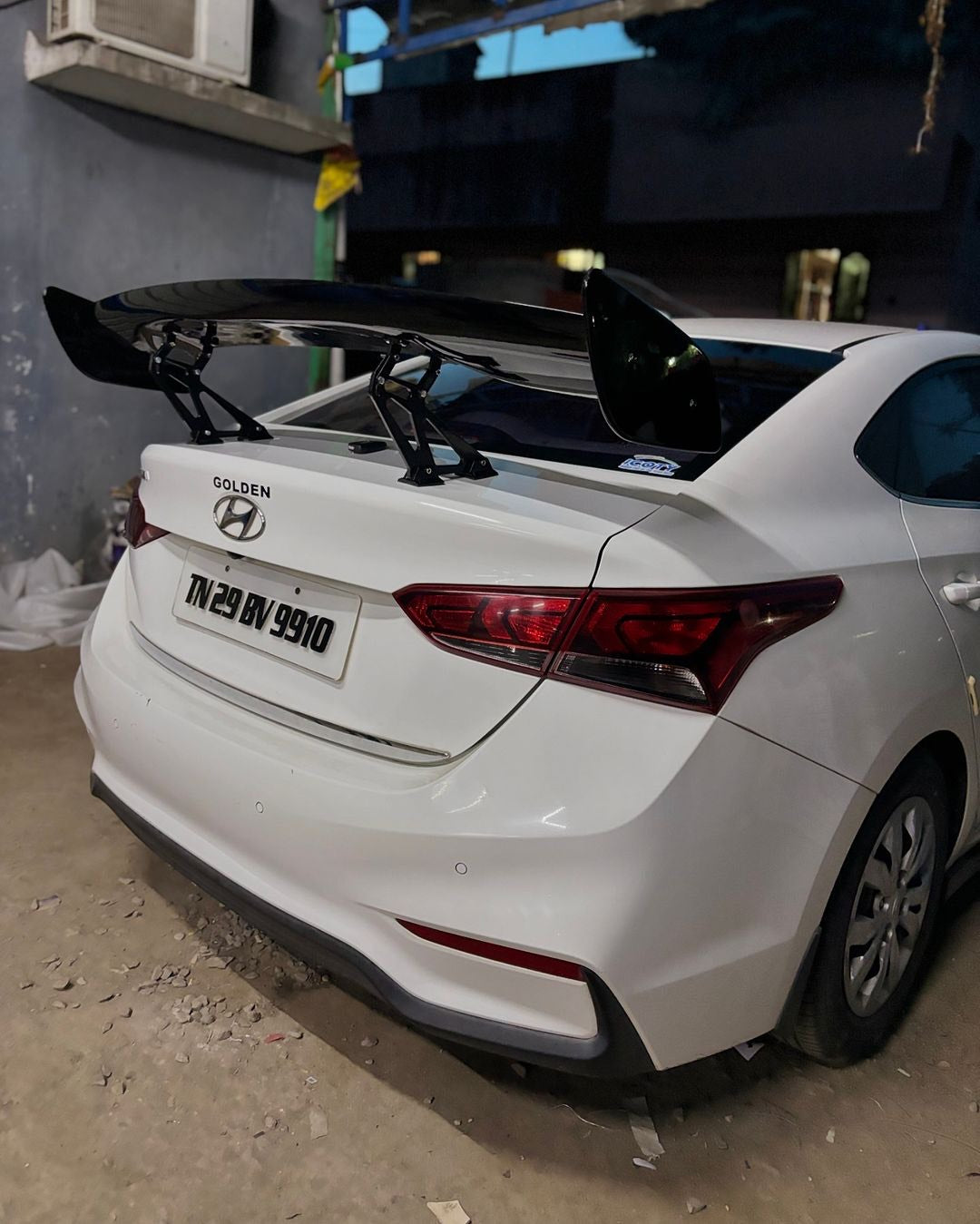 Aluminium Car Rear Trunk Wing Spoiler Sporty Look GT Racing Type Compatible with All Cars Drift JDM Drift for All Car