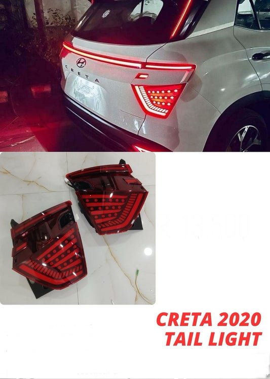Creta LED Tail Light Kit for 2020 Onwards, Rear Dicky Boot Light, MATRIX Indicator