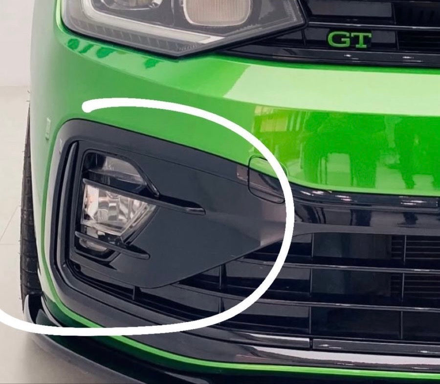 Volkswagen Virtus Fog Lamp Grill | Sporty Front Bumper Upgrade (Black/Carbon)Colour Options