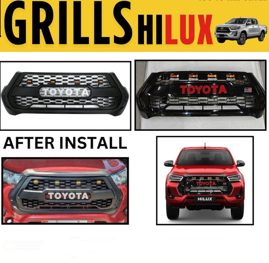 TOYOTA HILUX GRILL WITH MARKER LED