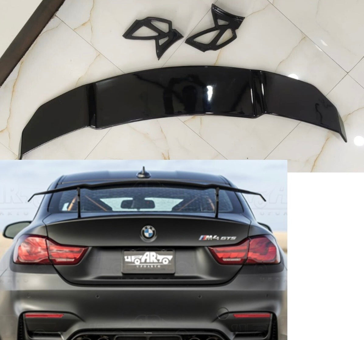1) BMW Style Wing Sedan Spoiler