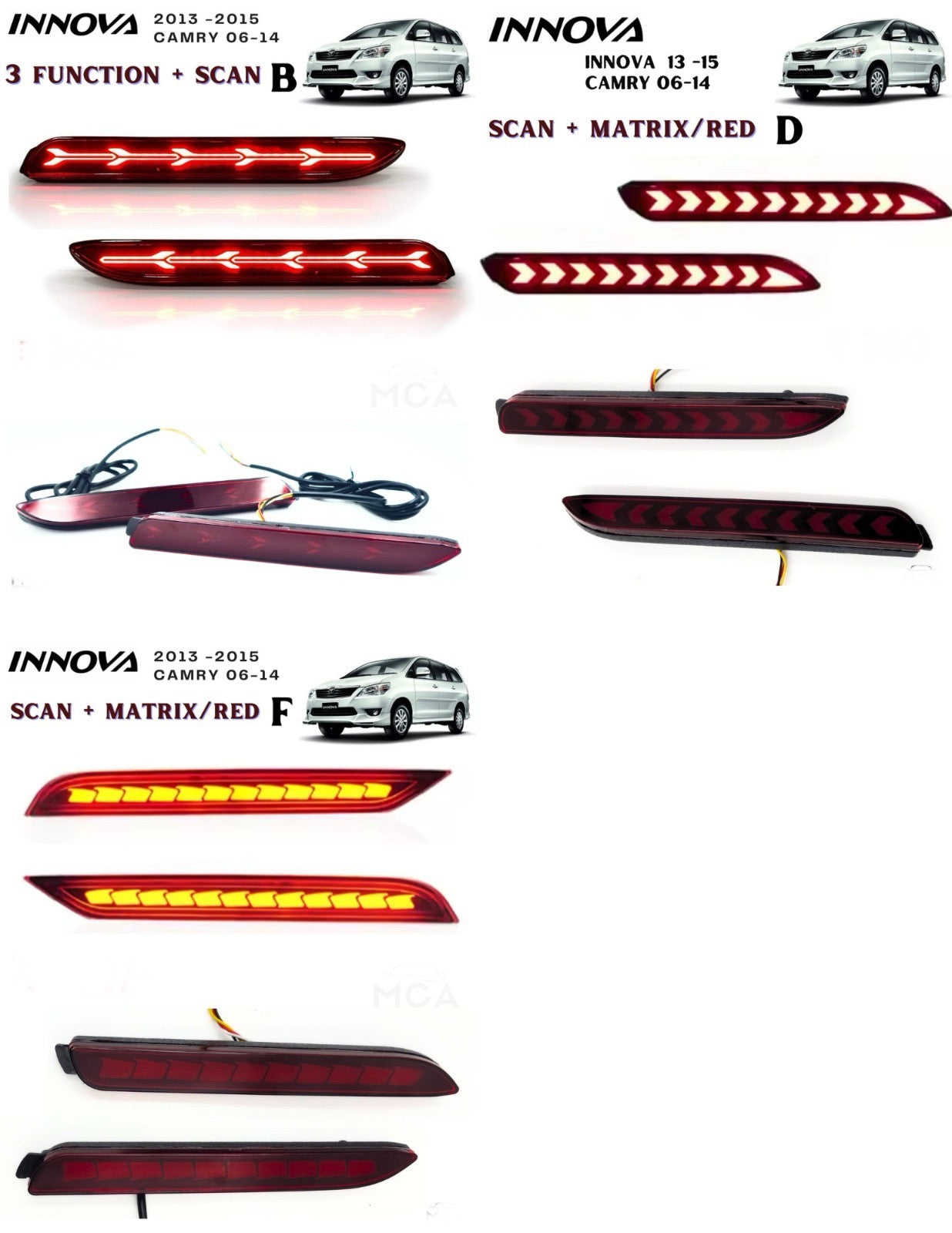 Rear Reflector Available for All Cars Matrix Function