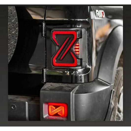 Infinity Design Tail Lights for Mahindra Thar Roxx 2024 Onwards - Cut Design