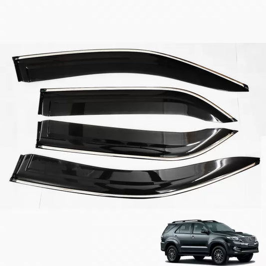 Chrome Line Door Visor for Toyota Fortuner 2009-2015