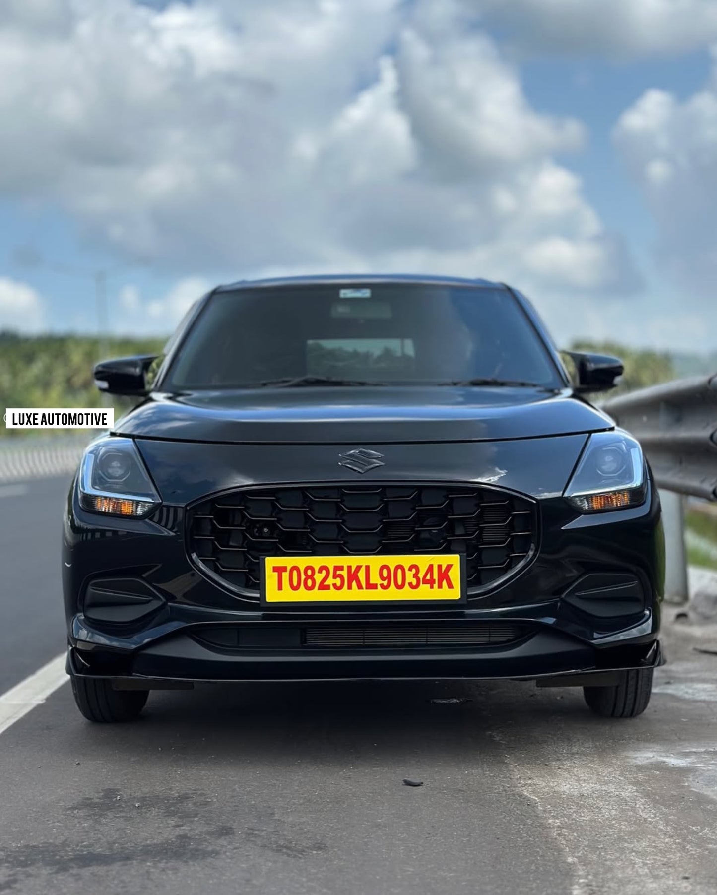 ABS MONSTER Roof Spoiler for Maruti Suzuki Swift 2023+ Color - Glossy BLACK, Drilling Required