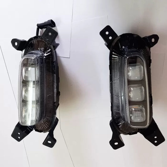 Kia Seltos 2019-23 Ice Cube 3 Lense LED Fog Lamp With Matrix Turn Signal