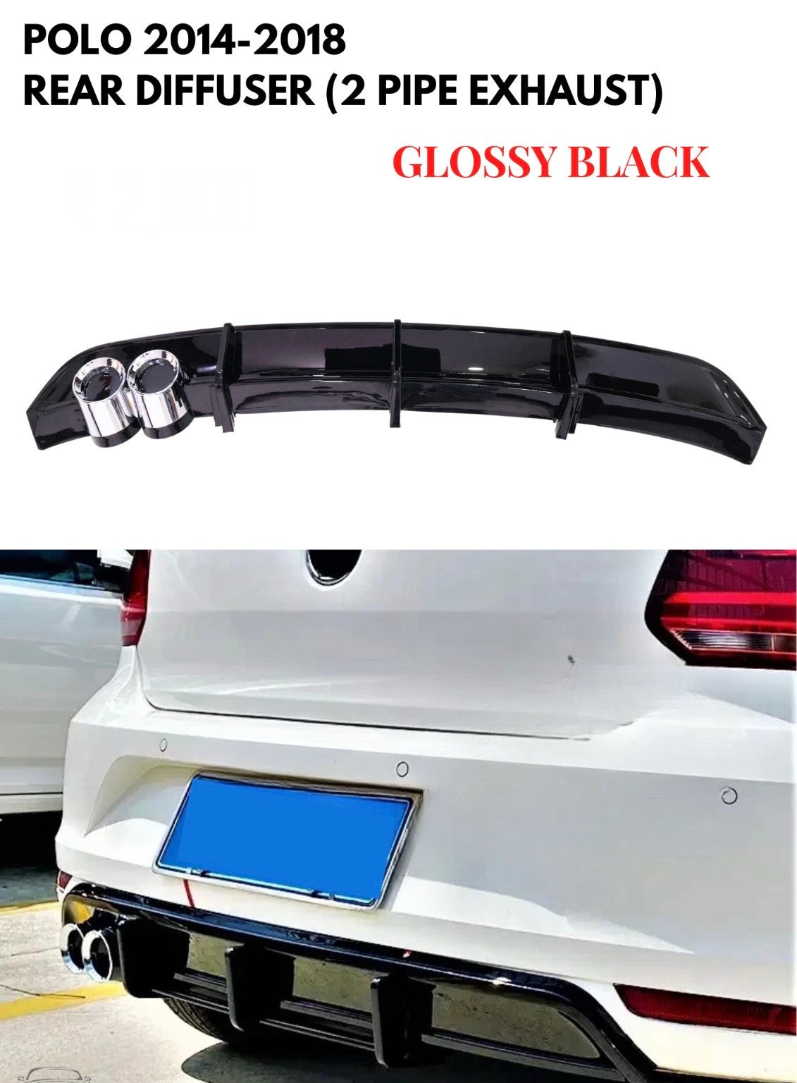 Volkswagen Polo (2014–2022) Diffuser with Show Tips