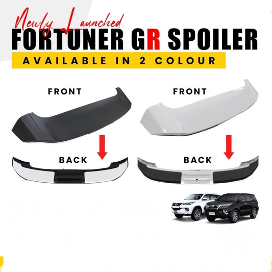 Toyota Fortuner GR Spoiler in Black & White