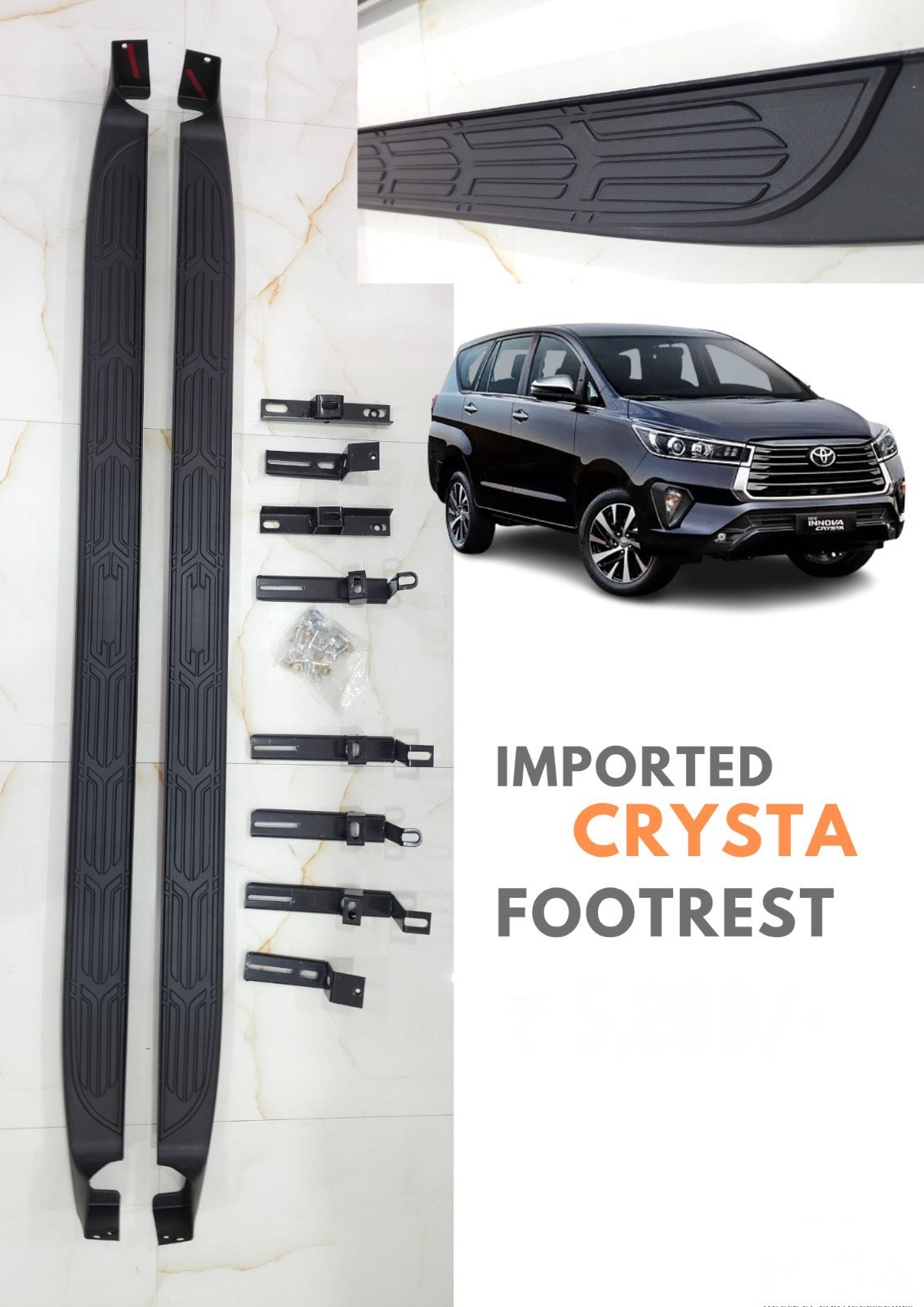 Foot Step Innova TOYOTA INNOVA CRYSTA SIDE FOOT STEP โ LUXE AUTOMOTIVE