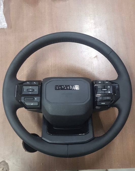 Toyota Land Cruiser LC-250 Piano Steering Wheel | Premium Gloss Black Finish