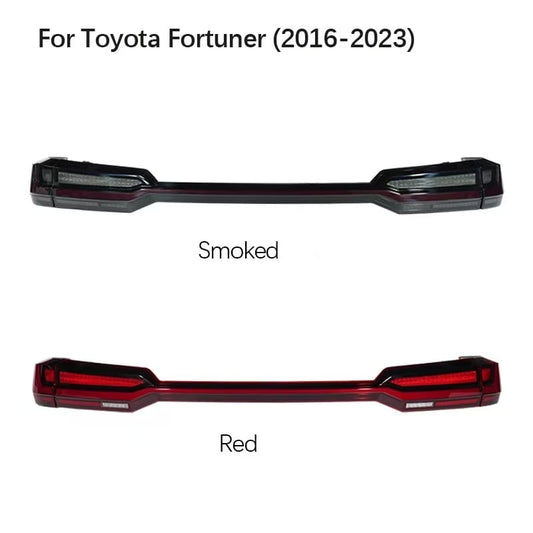 Toyota Fortuner Tail Lamps with Trunk Lights (Smoke & Red, 2016+)