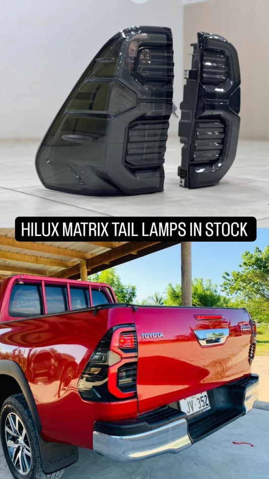 LED Tail Light Assembly Compatible Toyota Hilux , Rear Brake Lamp Taillight with Turn Signal