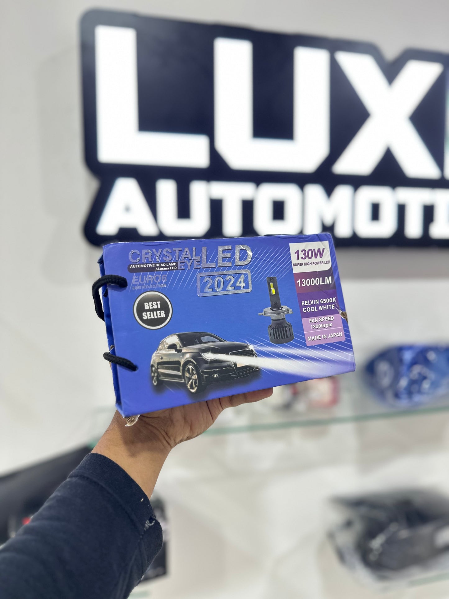 1) Original Crystal Eye LED Bulbs - 2024 for Car Headlights and Fog Lights (130 Watts) | 1 year warranty