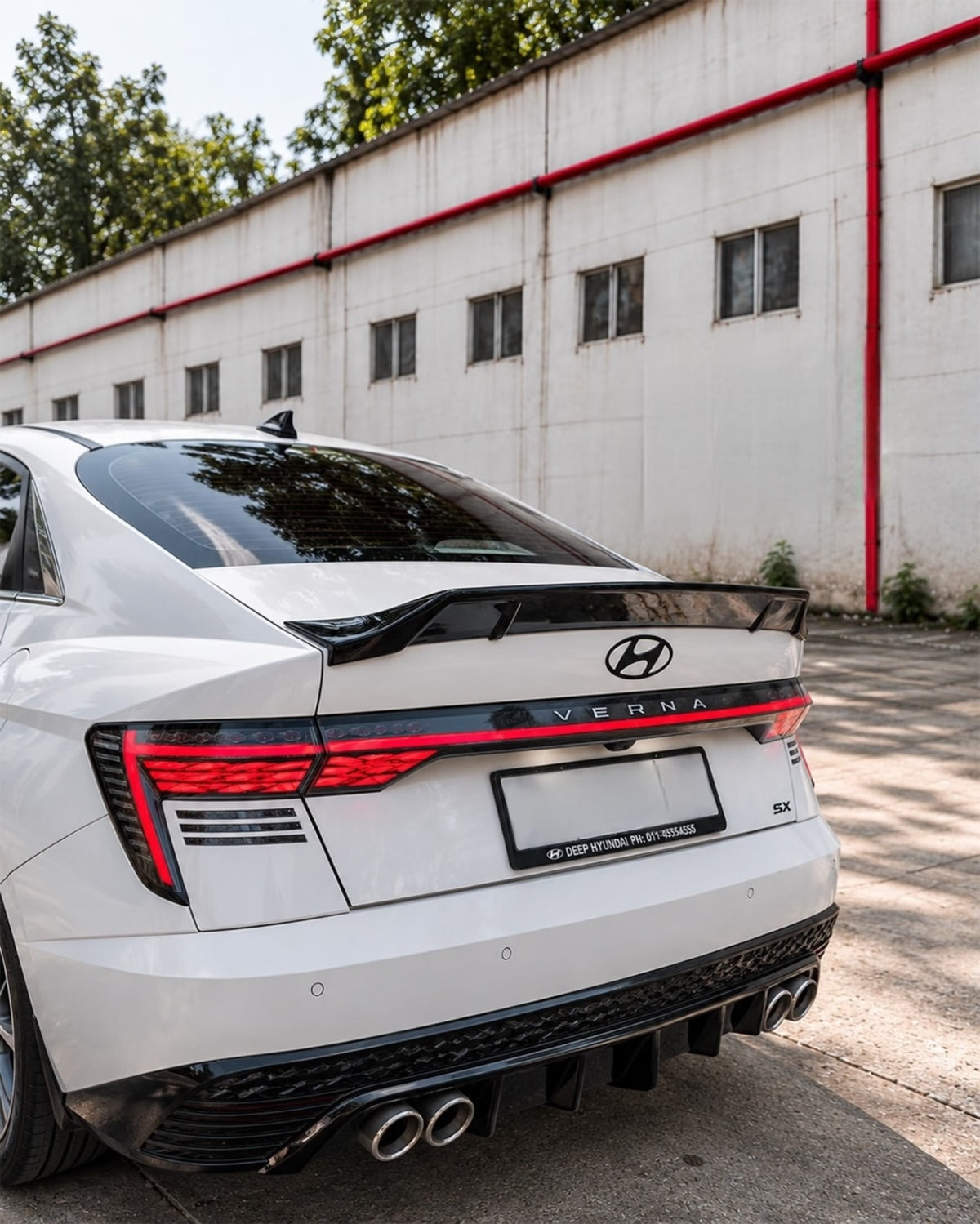 Hyundai Verna Duck Tail-Style Rear Spoiler | Compatible With 2023+
