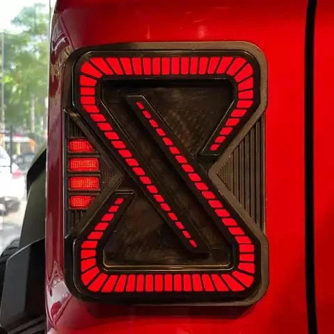 1) LED X - Style Smoke Taillight for Mahindra Thar 2020 and Thar Roxx