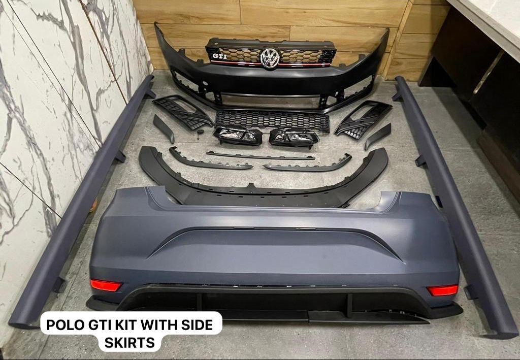 Polo (2010-2020) GTI Body Kit With Side Skirts Without Paint | Aftermarket ABS