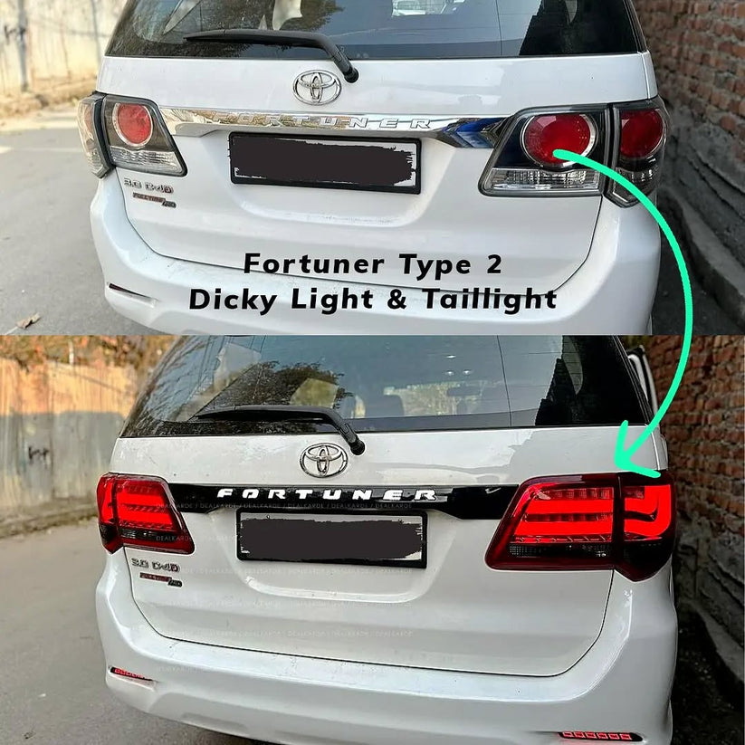 Toyota Fortuner Rear Dicky Brake Light with Scanning and Matrix Indica ...