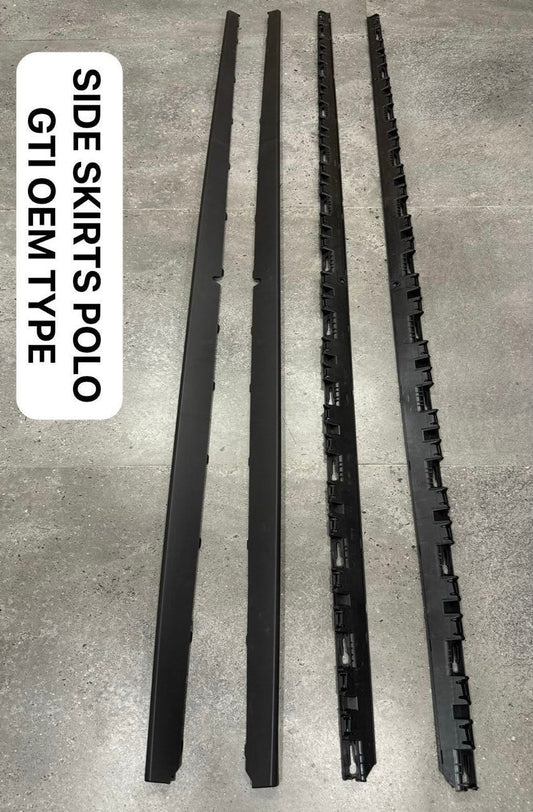 Polo (All Models) OEM Style Aftermarket Side Skirts | Black