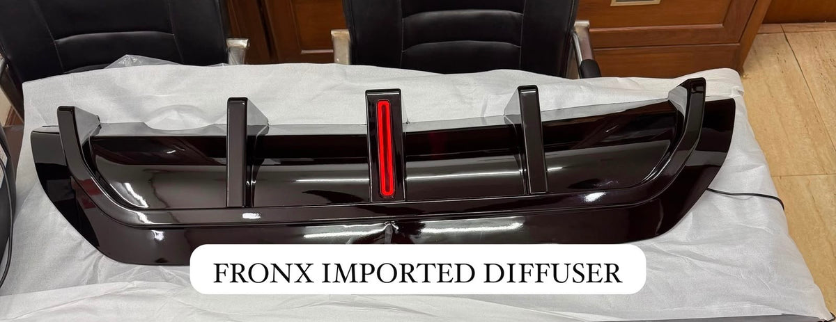 Suzuki V2 Fronx Rear Bumper Diffuser with Sporty Brake Light