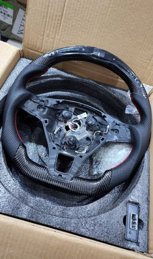 Volkswagen Polo Carbon Fiber Steering Wheel with Rev Lights
