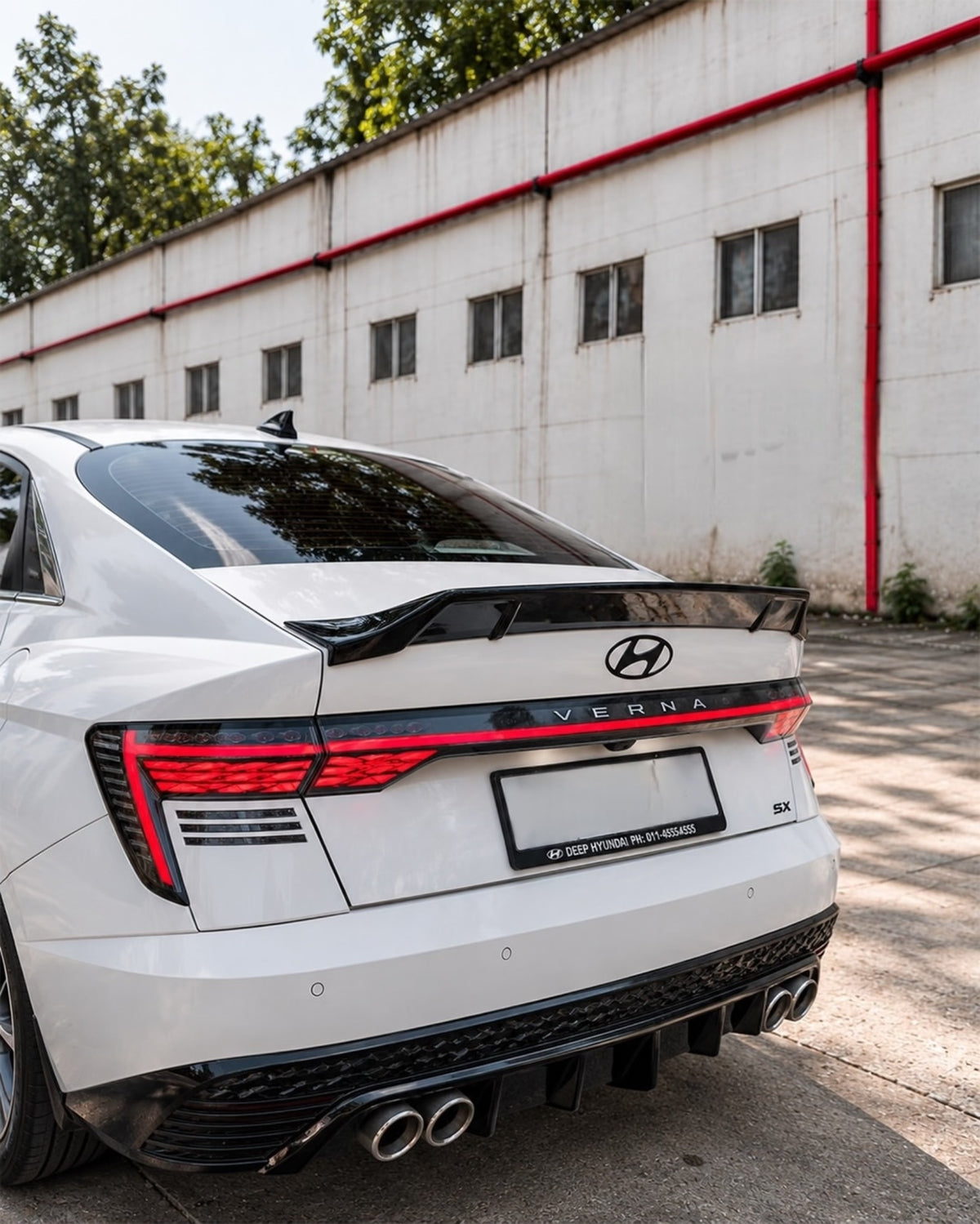 Hyundai Verna Duck Tail-Style Rear Spoiler | Compatible With 2023+