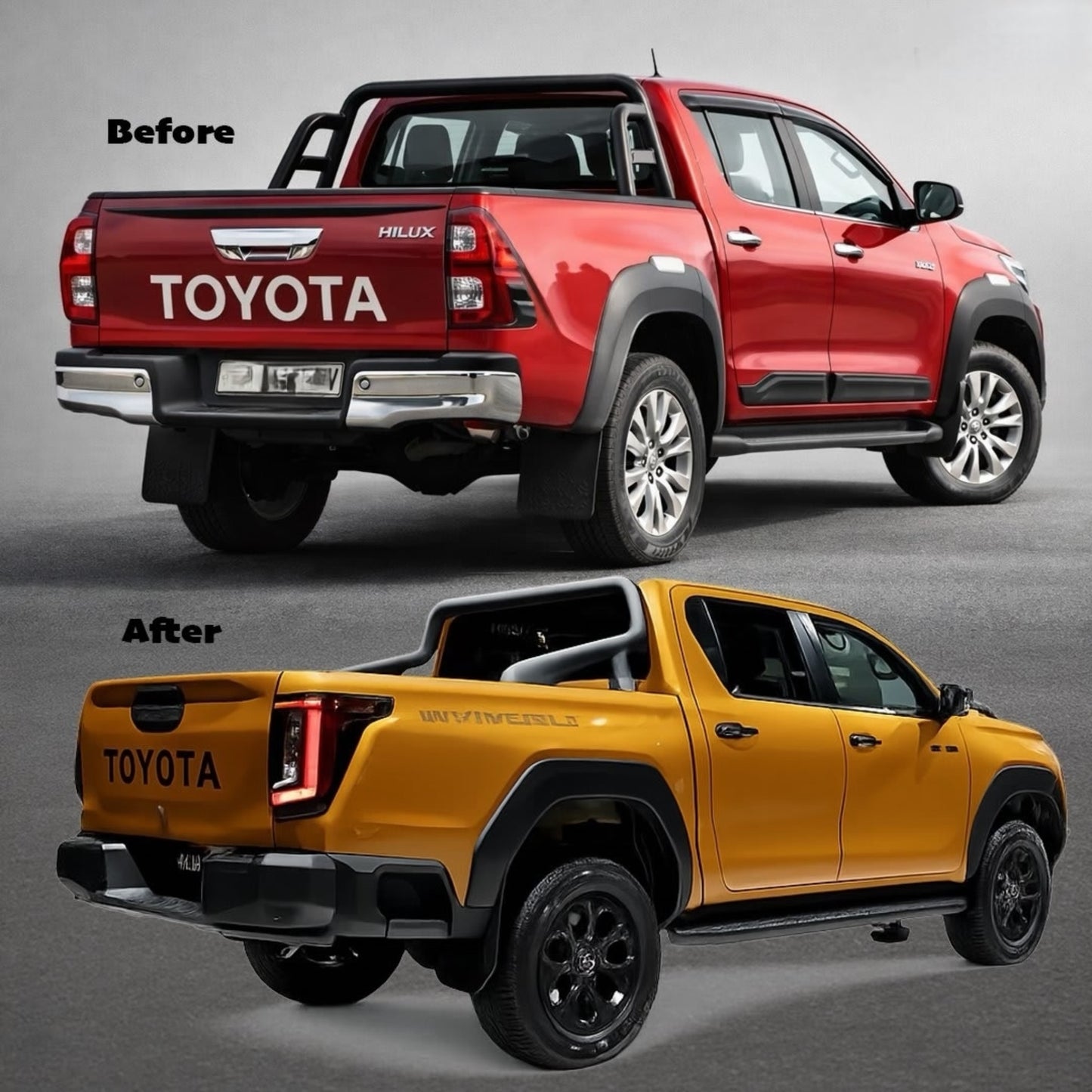 Toyota 2016-2025 Fortuner & Hilux Upgrade to 2026 Travo Front Body Kit