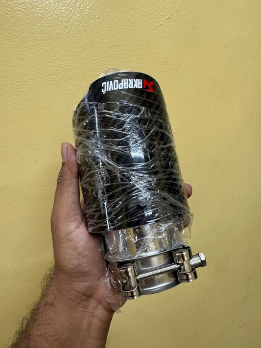 Akrapovic Exhaust Tip | Gloss Carbon Single Tip