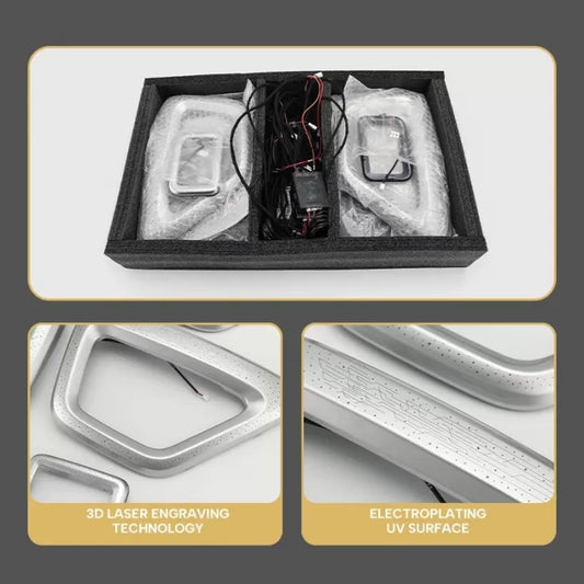 Cardi K4 OEM Ambient Lights with Silver Panel for Mahindra Scorpio N 2022 Onwards - 18 Pieces