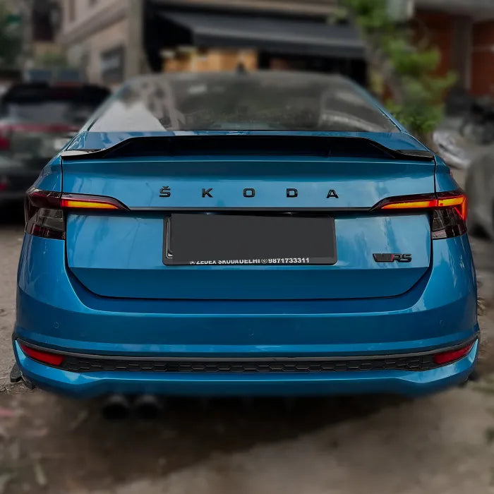 Duck Spoiler For VW Virtus & Skoda Slavia  - Glossy Black