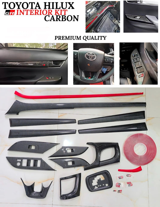 Toyota Hilux GR Interior Kit | Premium Carbon Fiber Finish