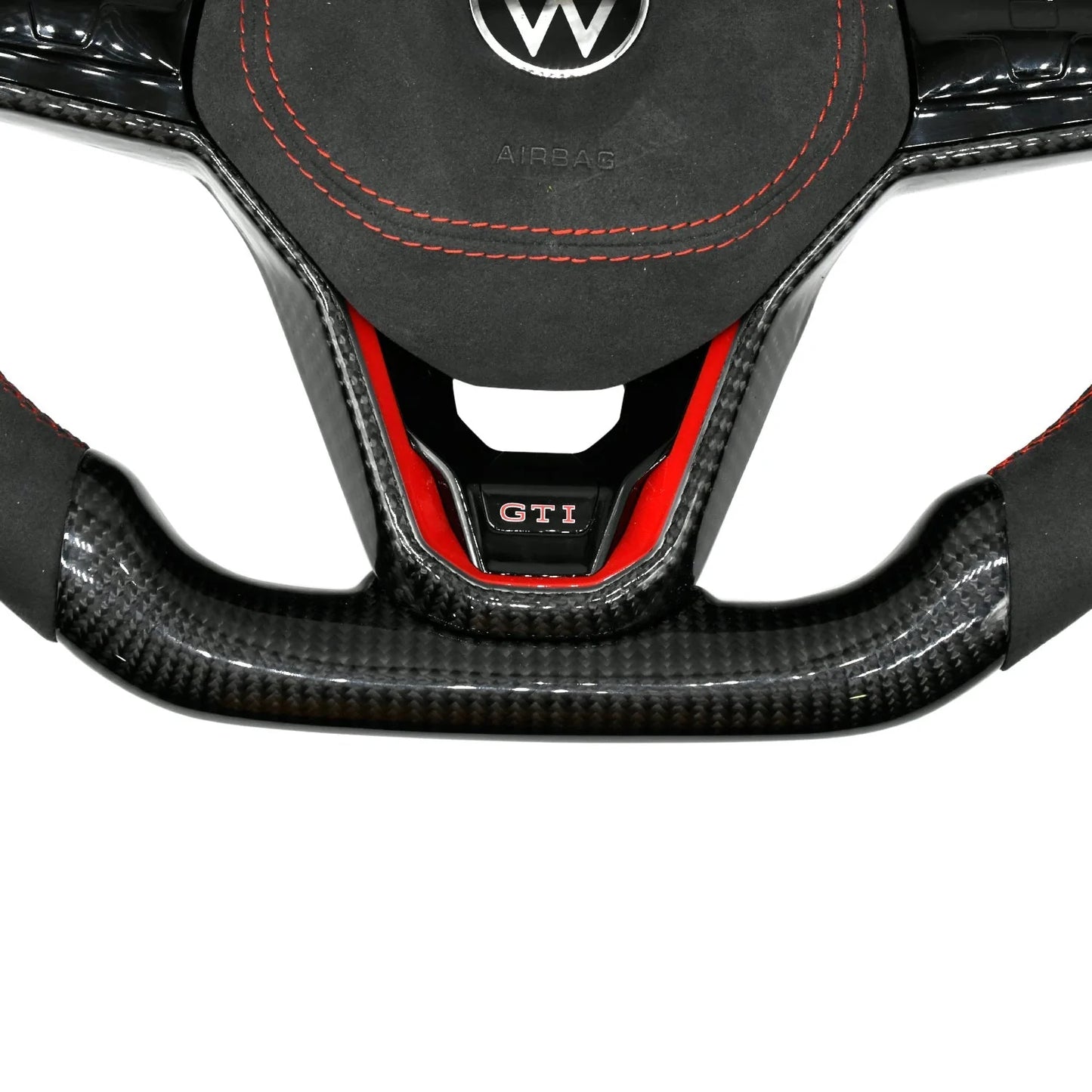 Volkswagen Polo LED Alcantara Steering Wheel for 2014-2023