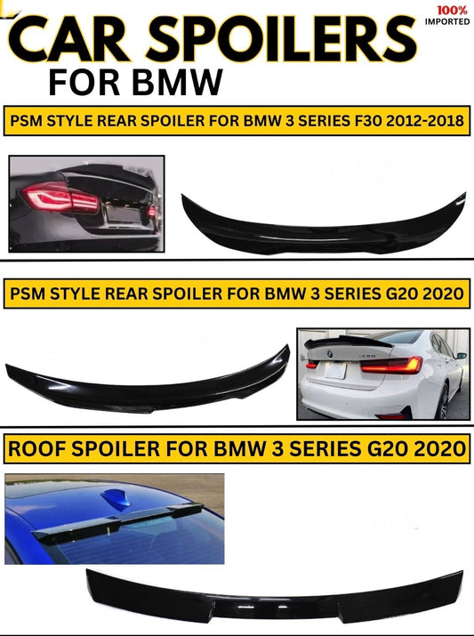 BMW 3 Series F30 & G20 2012-2020 Rear Spoiler Glossy Black