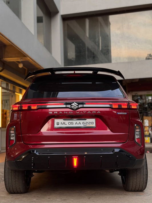Grand Vitara ABS Rear Diffuser with F1 LED Light Gloss Black