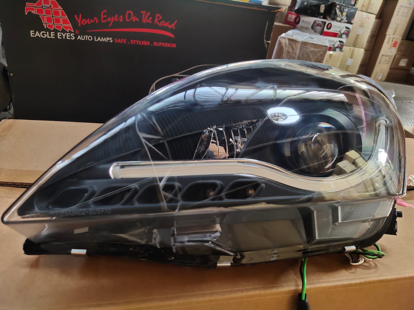 Maruti Suzuki Swift 2014-2018 Modified Headlight with Drl and Projector Lamp Set of 2Pcs. (Set of 2Pcs.)