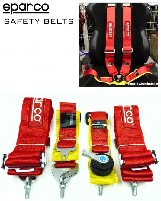 Universal 4 Point Sparco Racing Seat Belt Harness