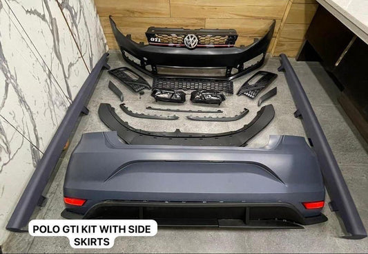 Volkswagen Polo (2010 -2020) GTI Body Kit with Side Skirts | ABS without Paint