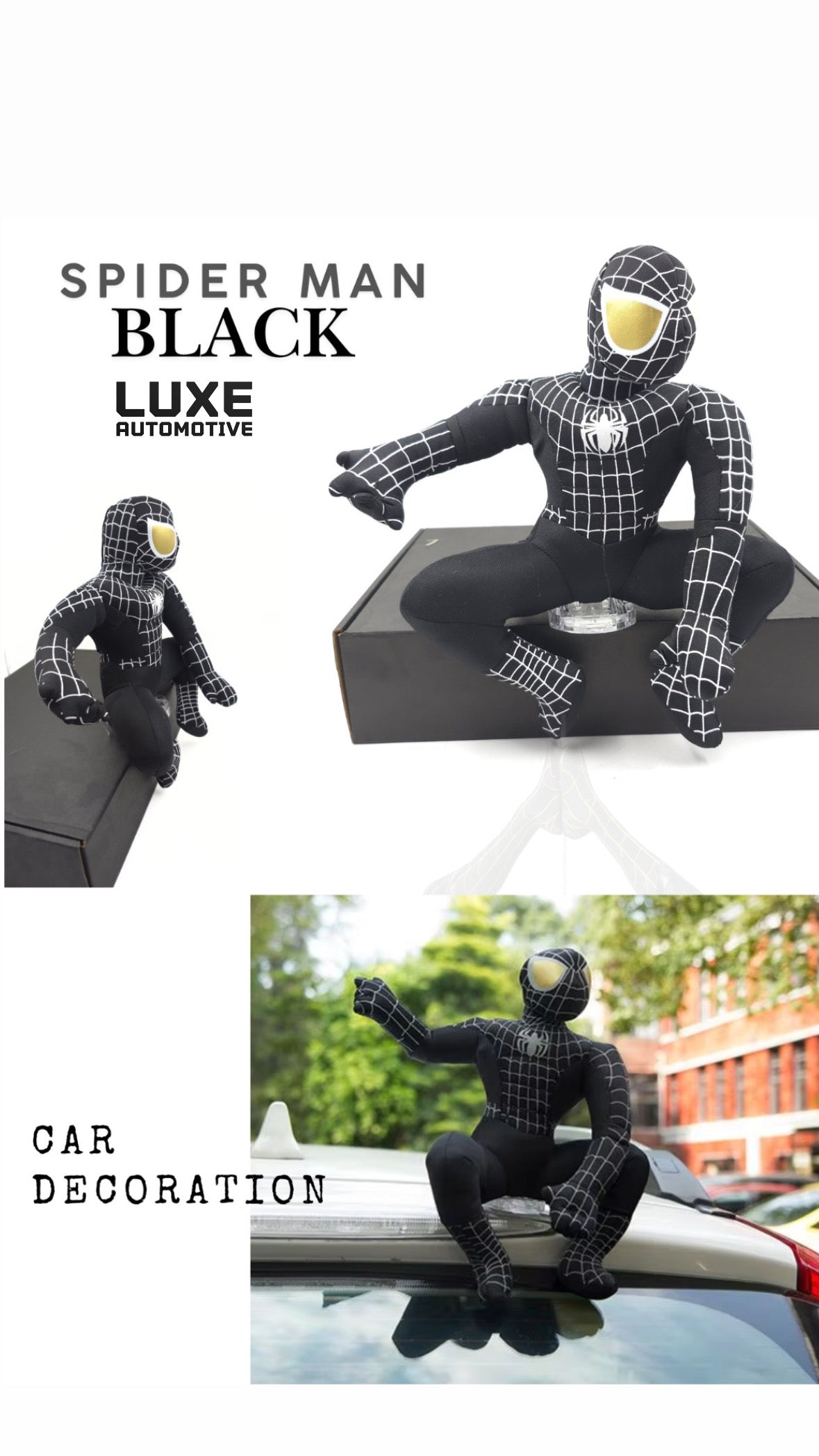 Spider-Man, Super-Man, Bat-Man 3D Car Roof Decoration Exterior Accessory Decorative/Car Interior Idol